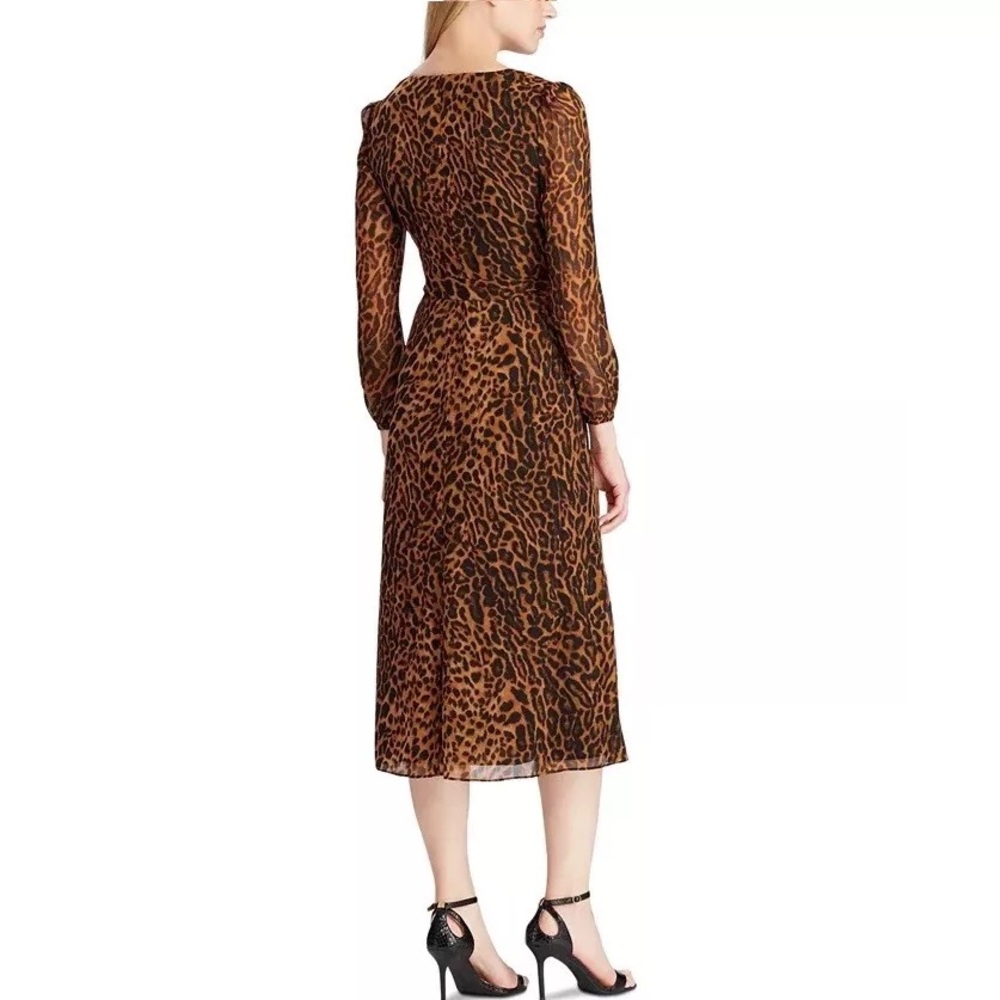 NWOT Ralph Lauren Leopard Dress (lined) - Picture 4 of 10